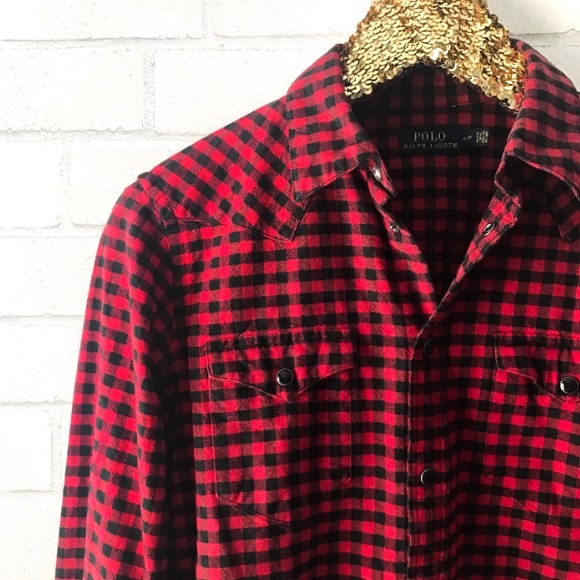 Polo Ralph Lauren Tops - Buffalo Check Polo Button Up Top